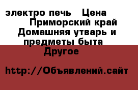 электро печь › Цена ­ 2 500 - Приморский край Домашняя утварь и предметы быта » Другое   
